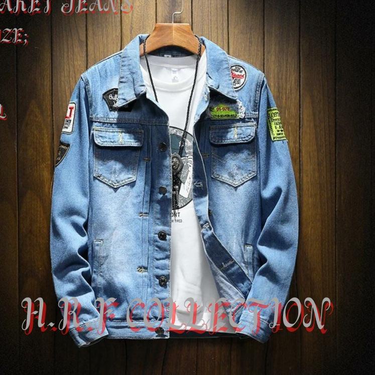 CN.20Ja23o ▫ JAKET JEANS PRIA TERBARU / JAKET TRENDY TAHUN 2021