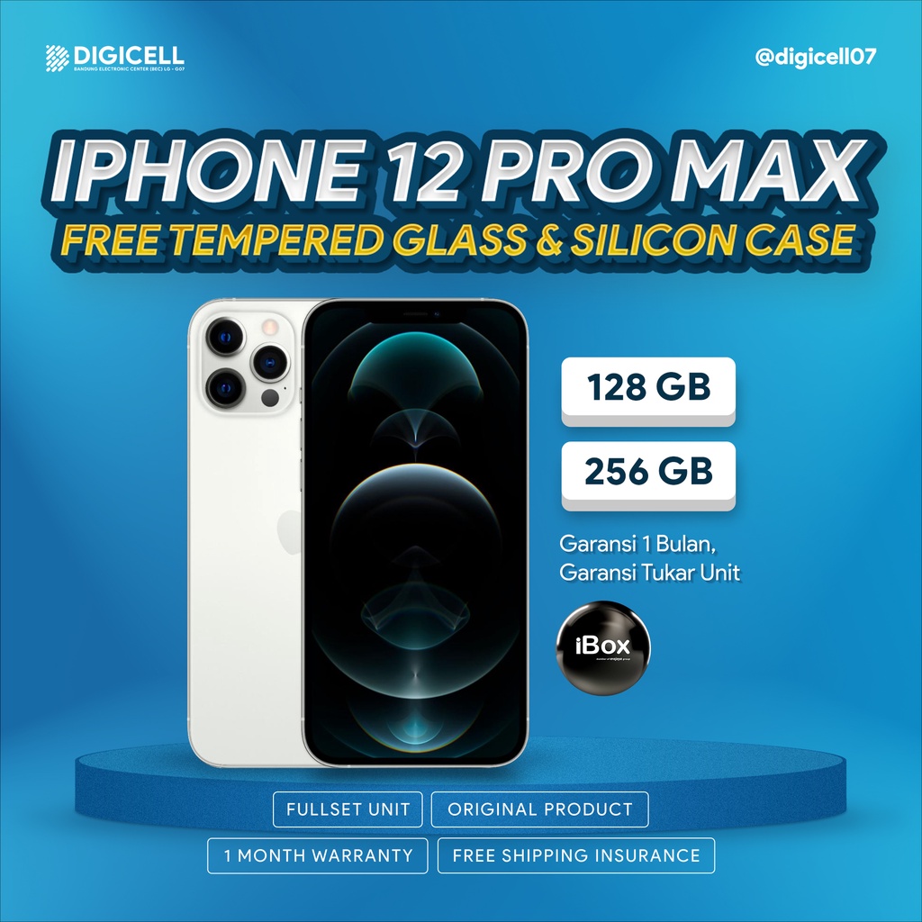 IPHONE 12 PRO MAX 256 512 SECOND INTER IBOX MURAH