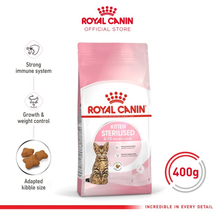 Royal Canin Kitten Sterilised 400g Freshpak Makanan Anak Kucing Steril