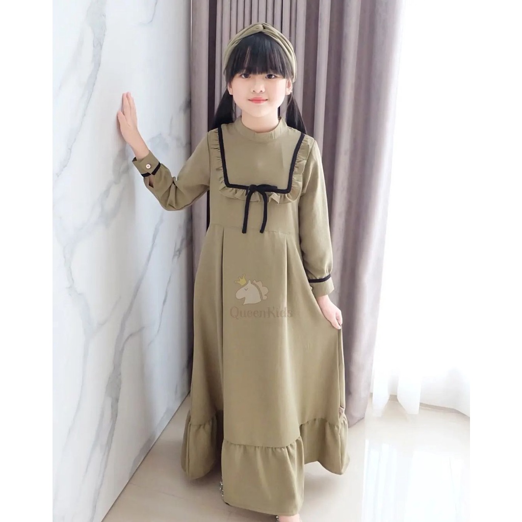 Promo set Baju Muslim Anak Perempuan Chika 7-12 Thn Kekiniian Elegan