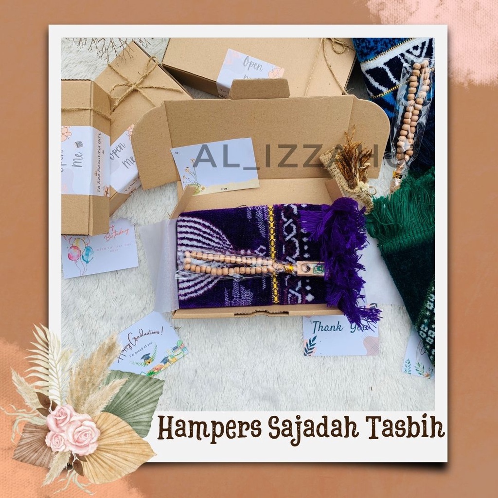 Hampers Sajadah Muka, souvenir sajadah muka, sajadah mini