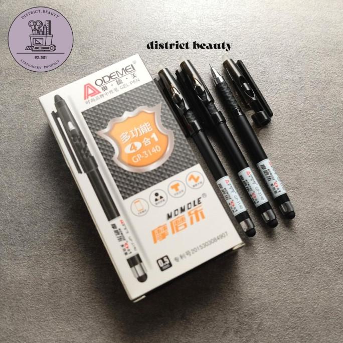 

12 pcs PULPEN HAPUS MULTIFUNGSI 4 IN 1 ERASABLE PEN HARGA GROSIR