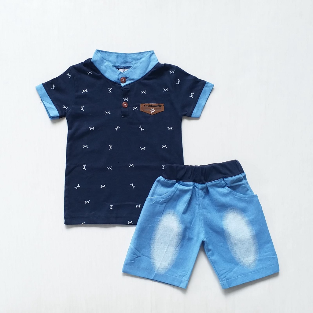 HappyOliver SET METRO CANADA EBV Setelan Kemeja Bayi Laki-laki Lengan Pendek