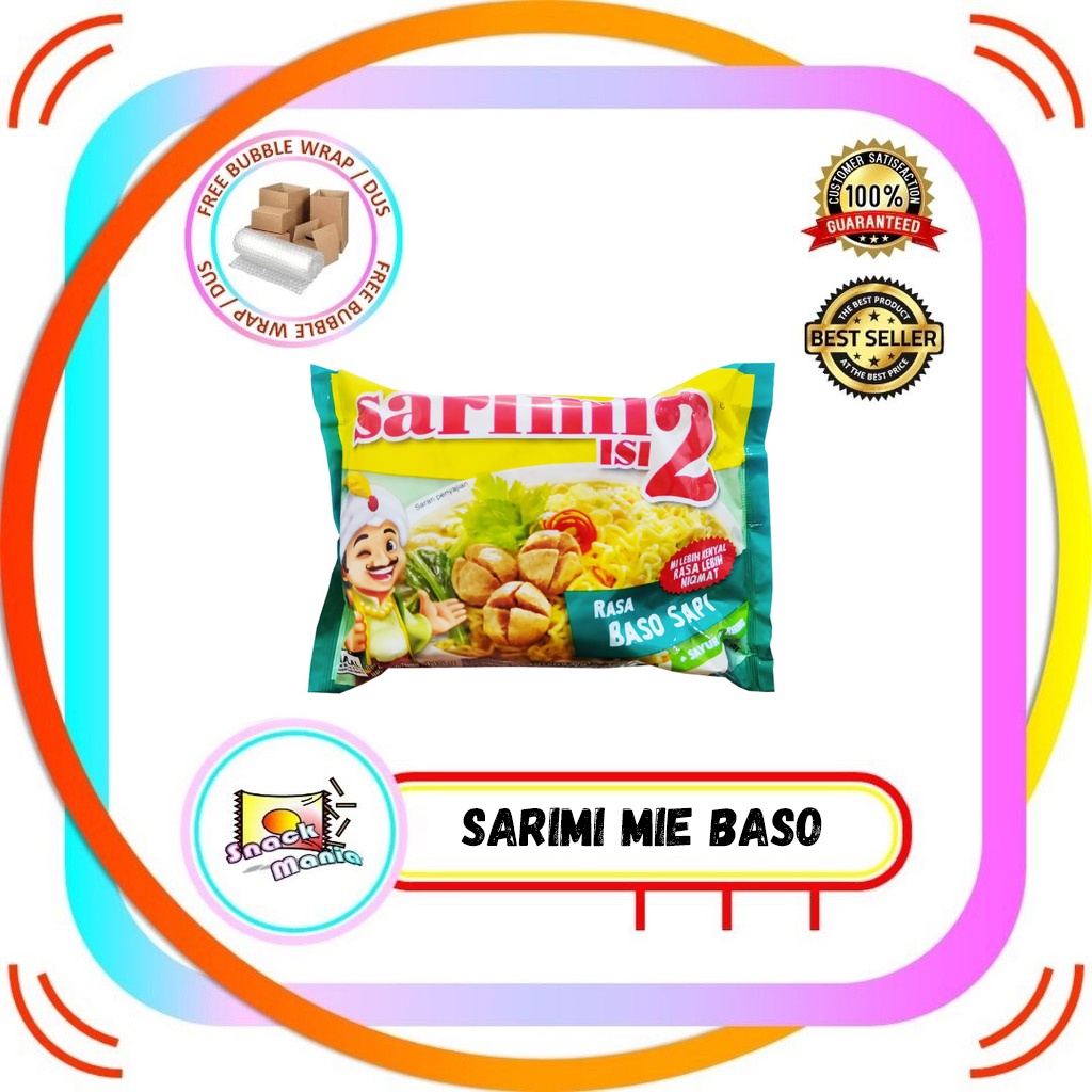 

Sarimi Mi Mie Kuah Baso Sapi Isi 2 115 gr Noodle