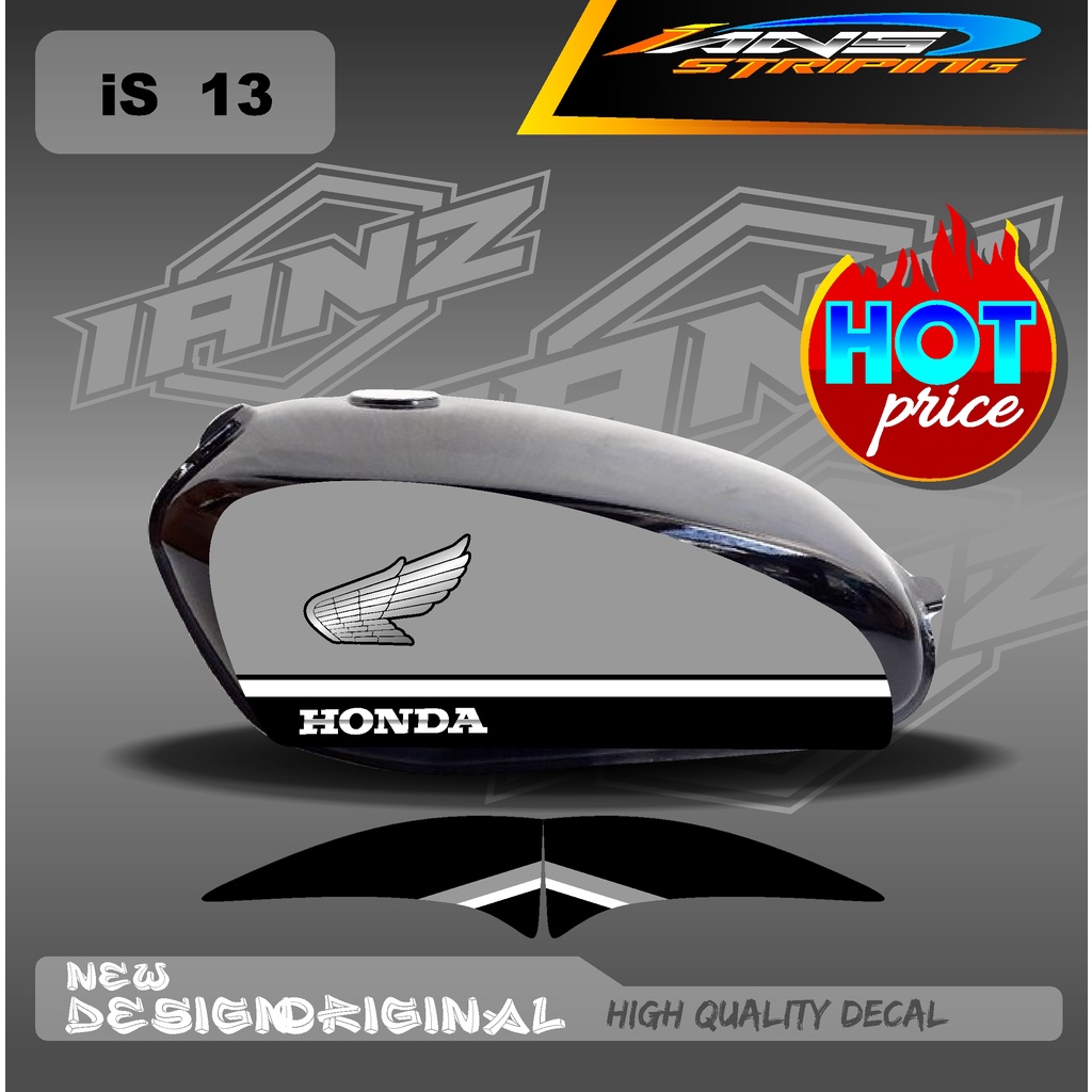 STIKER CUTOM STRIPING CB 100 STANDART / STIKER CB 100 HOLOGRAM DAN NON HOLOGRAM  IS13