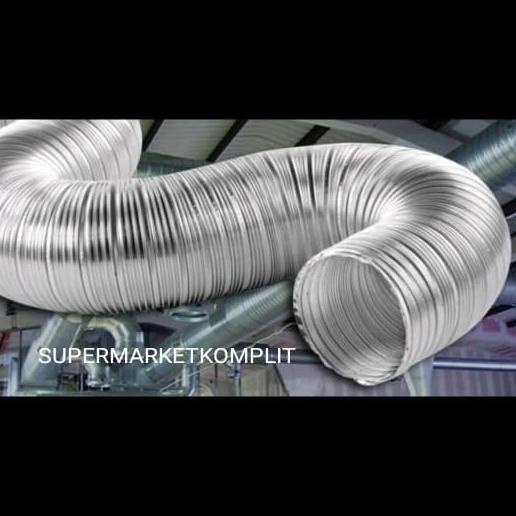 Selang Flexible Fleksible Cerobong Asap Alumunium Anti Karat 3"
