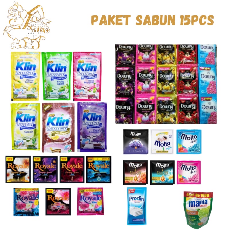 PAKET SABUN CUCI 15 PCS MIX