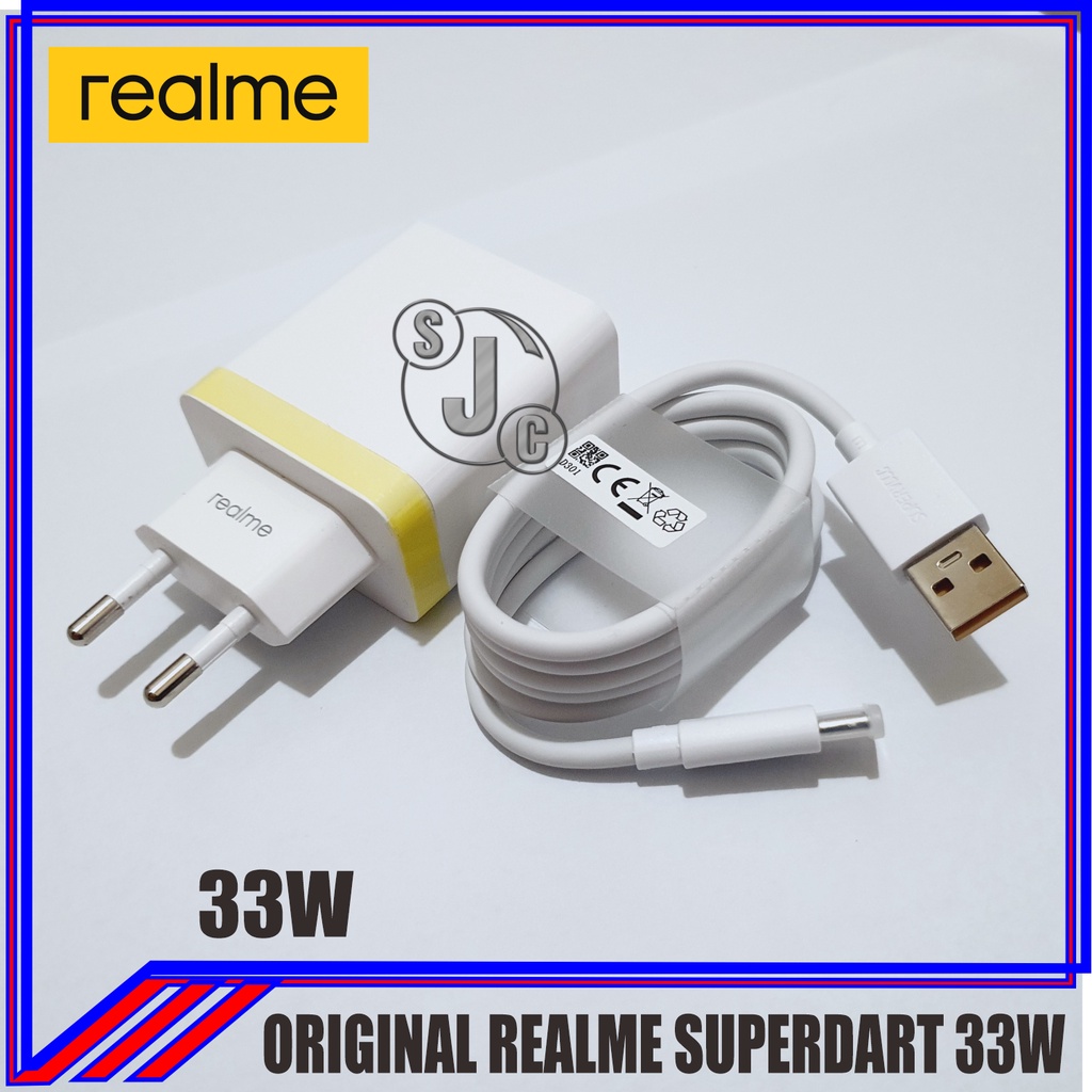 Charger Realme 7 8 9 9i 9 Pro Narzo 50 33W Dart VOOC