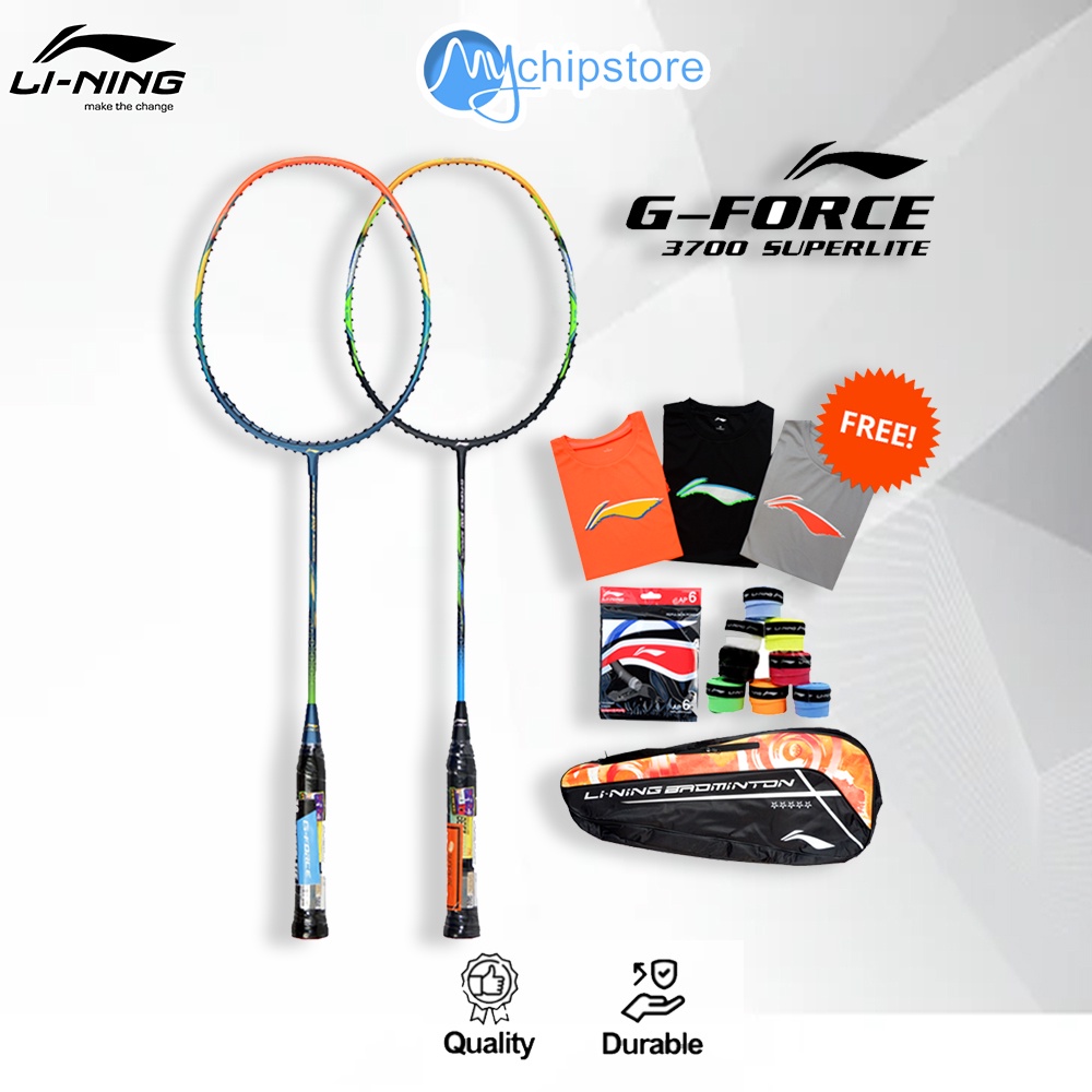 Raket Bulutangkis Badminton Original LINING G FORCE 3700 SUPER LITE