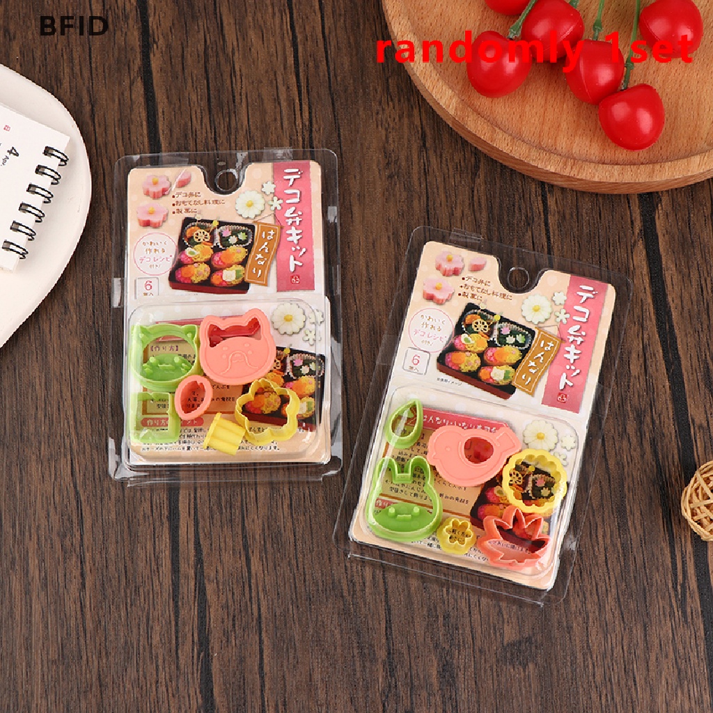 [BFID] 6pcs/set Hewan Lucu Burung Bunga Sandwich Cookie Mold Pemotong Cutter Cookie Kue Decorag Cetakan Alat Diy Kartun Bento Bentuk Stamper Perlengkapan Baking [ID]