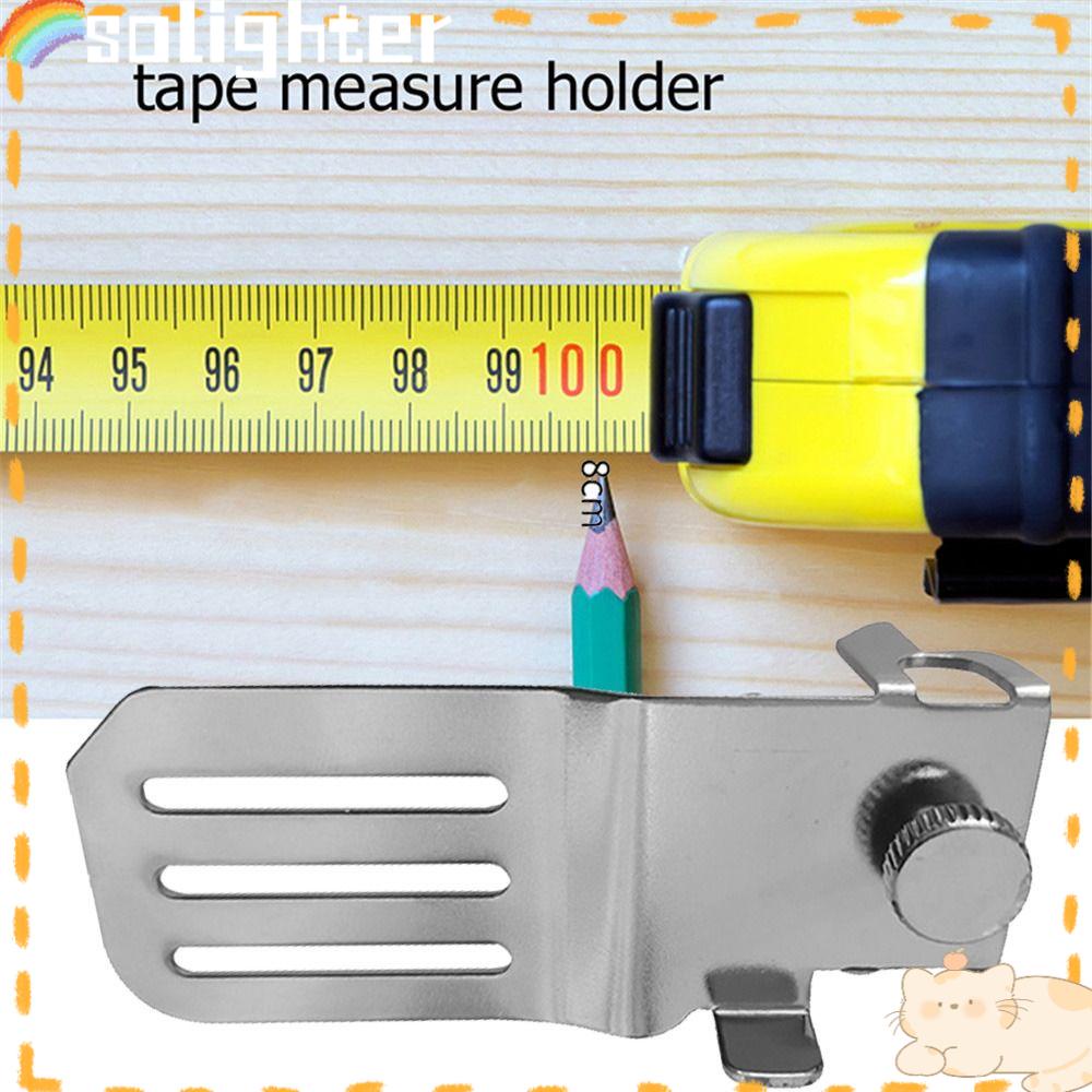 Solighter Measuring Tape Clip Holder Alat Ukur Membaca Akurat Sudut Melengkung