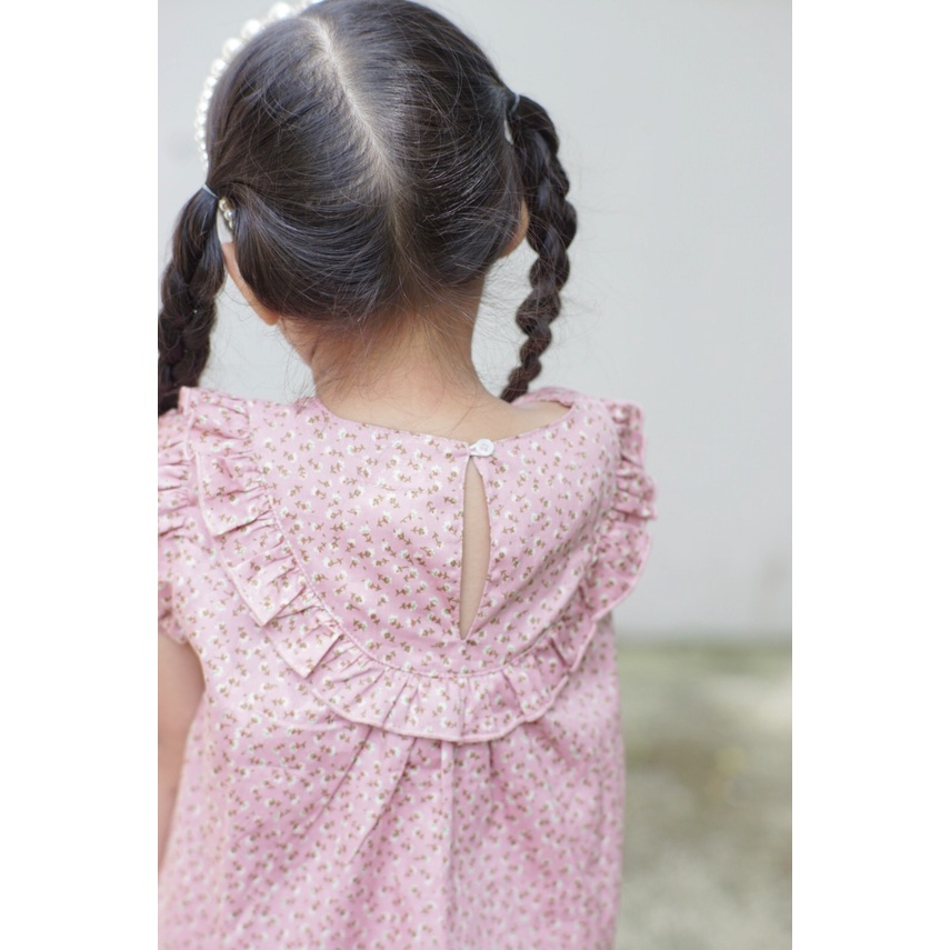 Mary Top 1-4 Tahun Blouse Ruffle Bunga Fashion Anak Perempuan CBKS SNB