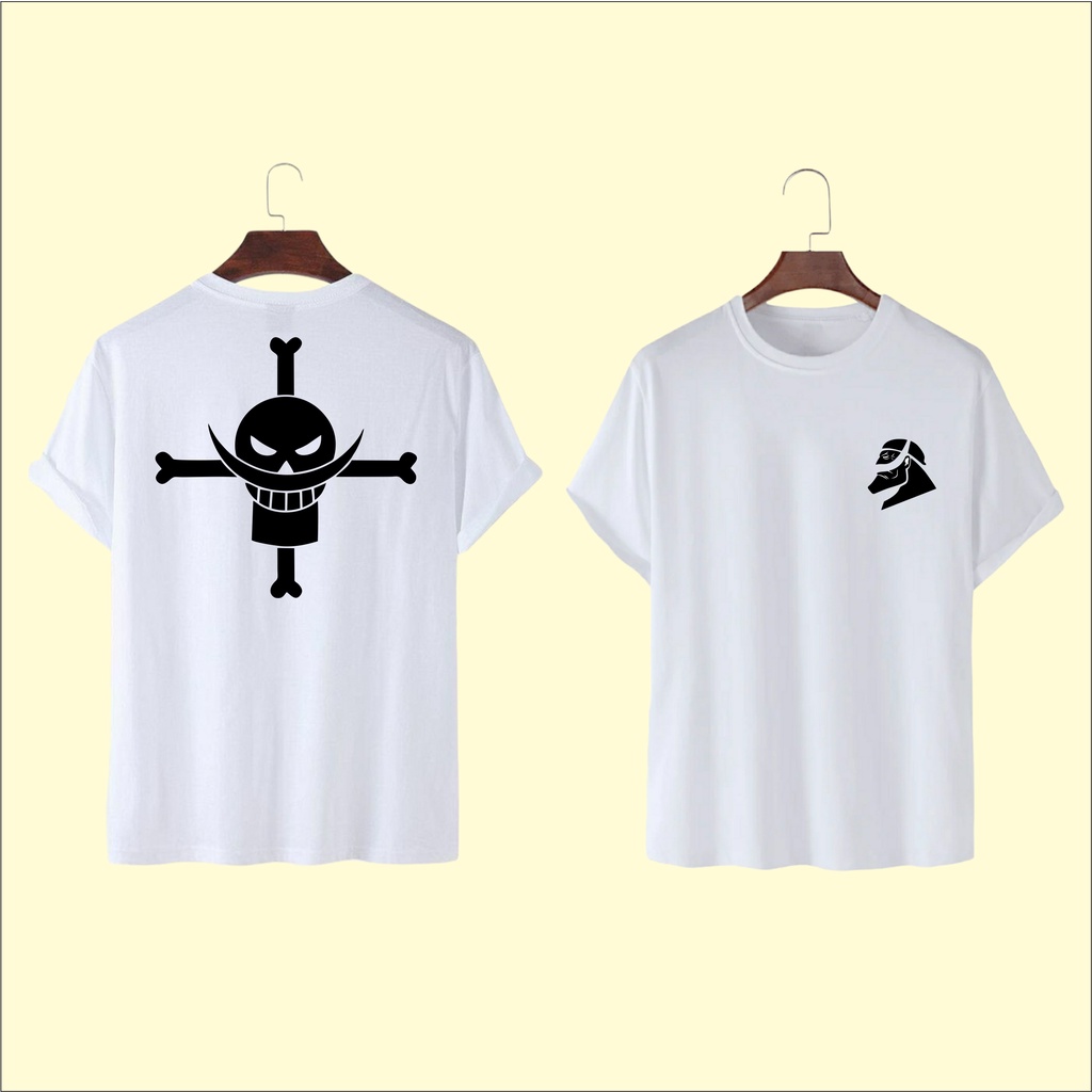 NBS - Baju Kaos Lambang Bajak Laut Shirohige / Kaos Distro 100% Katun Combed