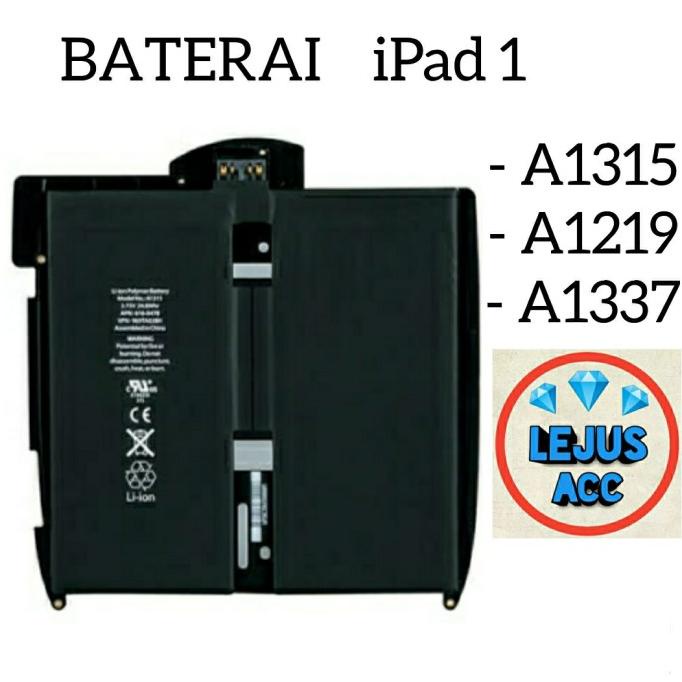 Baterai Battery Batre Ipad 1 - A1315 - A1219 - A1337 Original