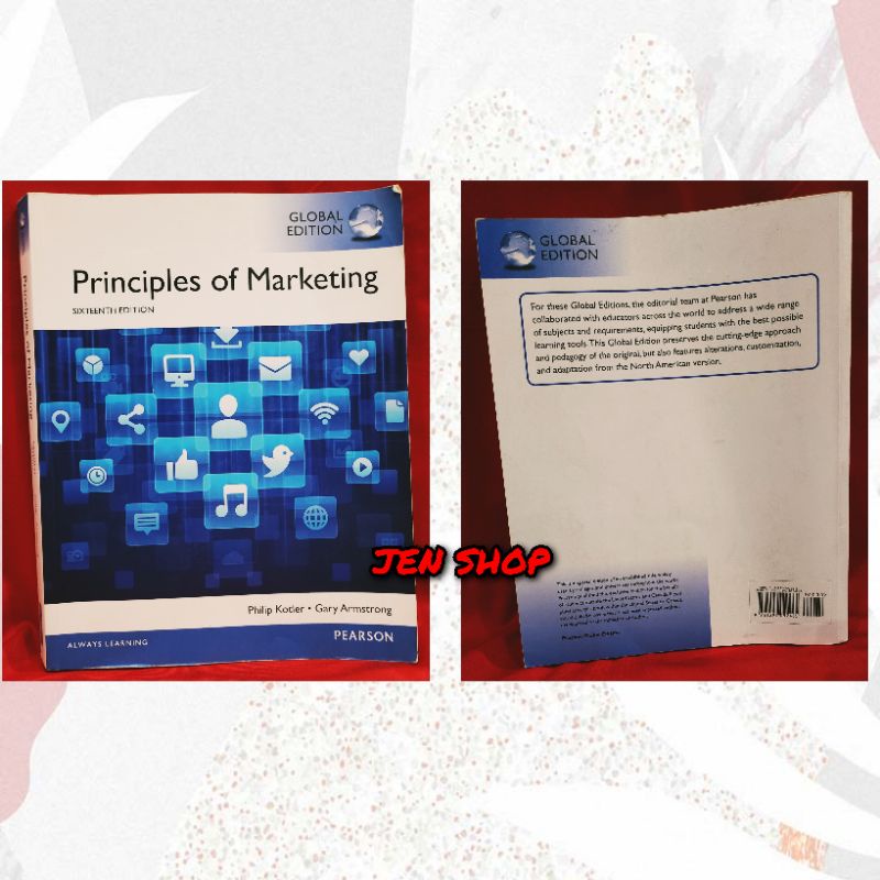 

[SECONDHAND] Buku Pelajaran Bekas Murah PRINCIPLES OF MARKETING SIXTEENTH EDITION Penerbit PEARSON ORIGINAL