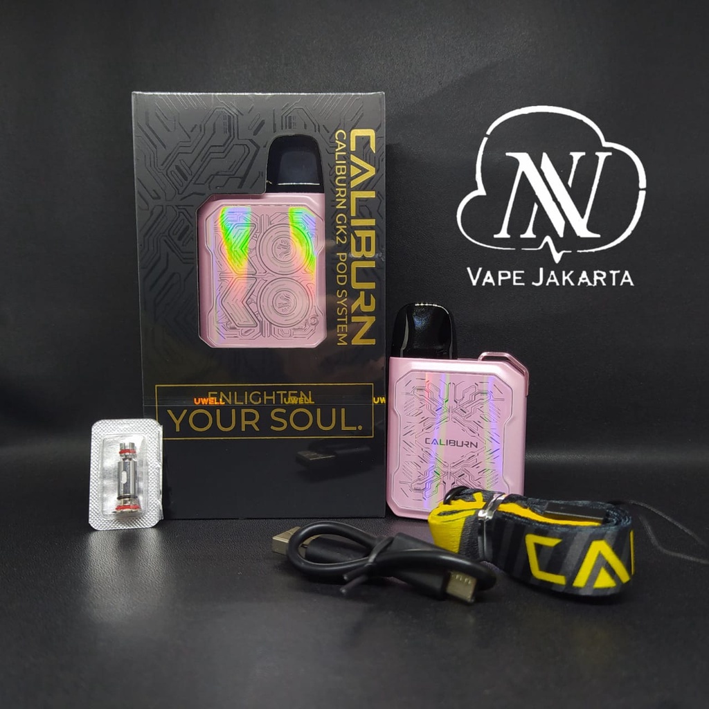 COD Elektronik terbaru Uwell Caliburn GK2 Pod Kit - Fantasy Pink