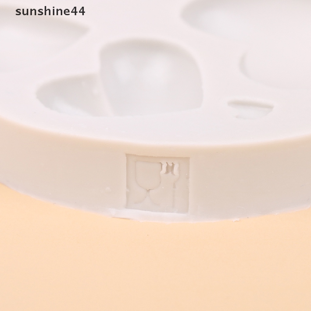 Sunshine Aneka Love Bentuk Hati Silicone Cake Mold Baking Cetakan Silikon Untuk Sabun Cookies Fondant Kue Tools Cake Decorag.