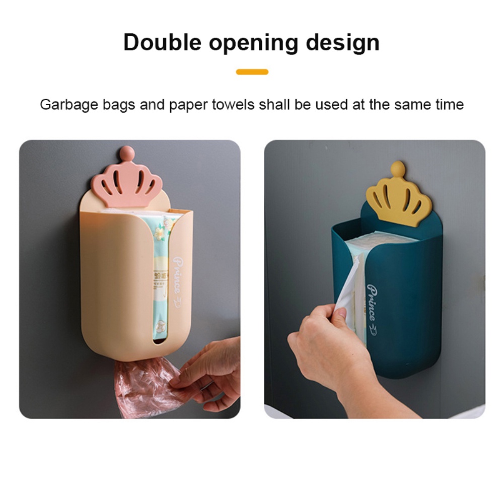 ღ Dinding Jaringan Kotak Penyimpanan Kotak Lubang Gratis Kertas Toilet Pemegang Kreatif Perekat Dudukan Dapur Kamar Tidur Toilet Penyimpanan kotak Rumah Dekorasi Supplie