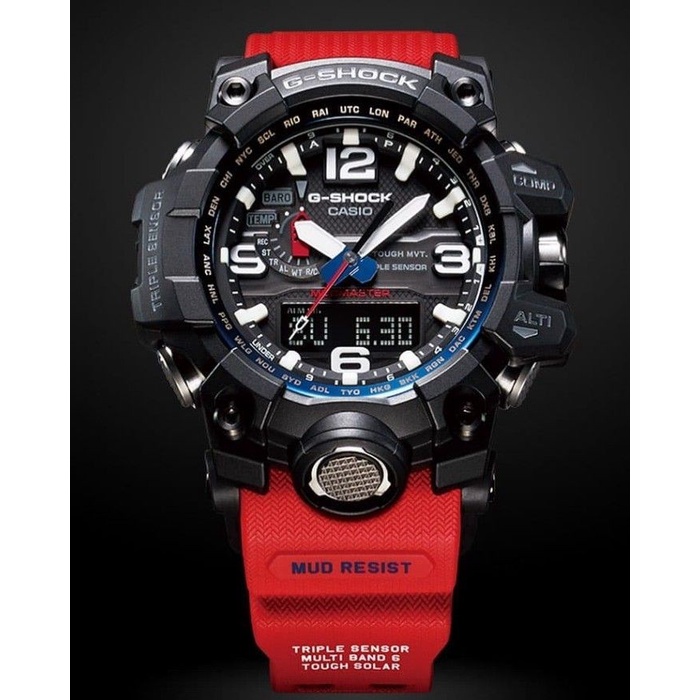 Jam Tangan Pria Casio G-Shock GWG-1000-RD Mudmaster Red