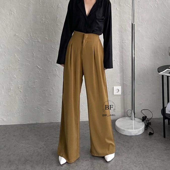 Malary Pants 2150 | Loosepants Wanita | Celana Kulot Wanita | Silky Pants by @bf_label