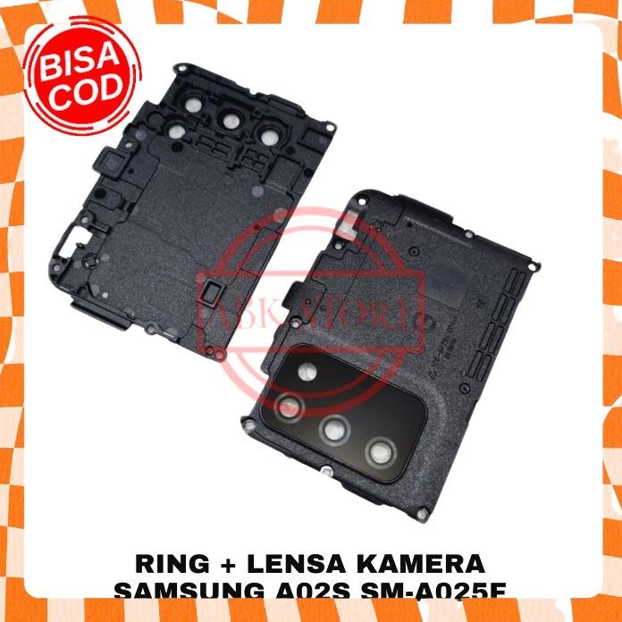 Lensa Kamera Belakang + Tutup Mesin Samsung Galaxy A02S A025F Original