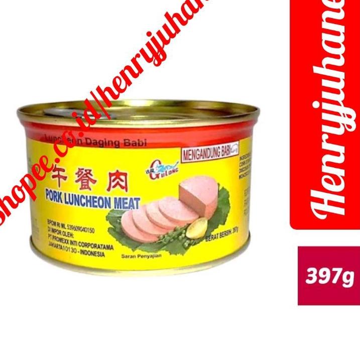 

Promo [KF7] 397 gram Gulong Canned Ham Pork Luncheon Meat / free pakiing kotak untuk reg dan cargo daging babi/ daging maling