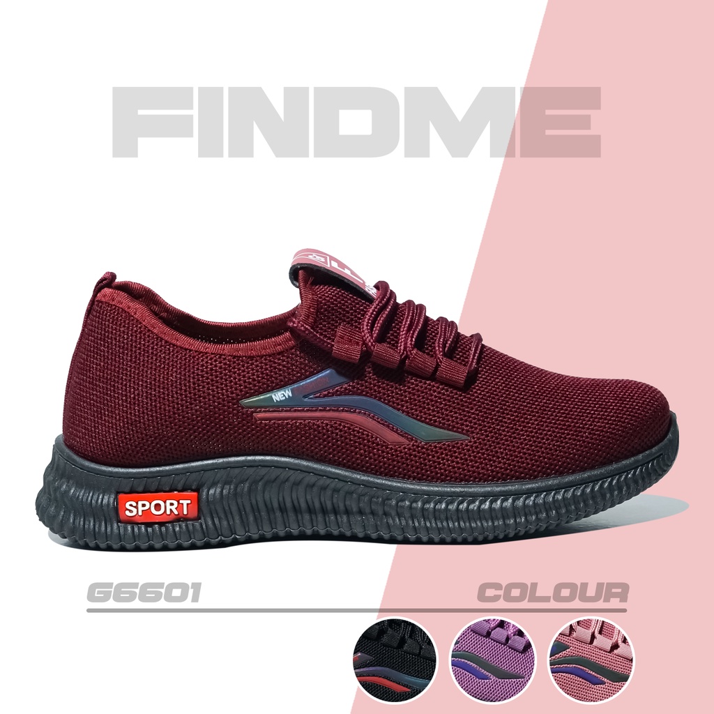 SEPATU SNEAKERS WANITA PRAKTIS KEKINIAN MOTIF WARNA CANTIK BAHAN FLYKNIT IMPORT G6601