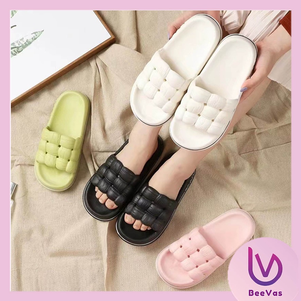 BV.ID SD1044 Sandal Wanita Jelly Sendal Rumahan Bahan Karet Tebal Empuk Home Slipper Anti Slip Wanita Gaya Korea