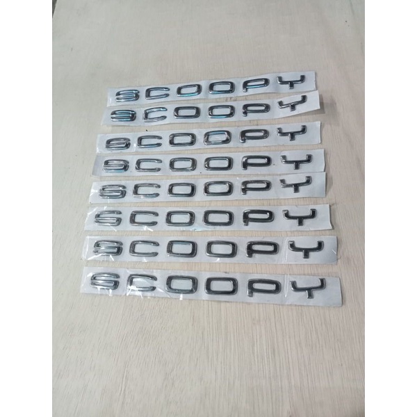 emblem logo tulisan Scoopy 2021