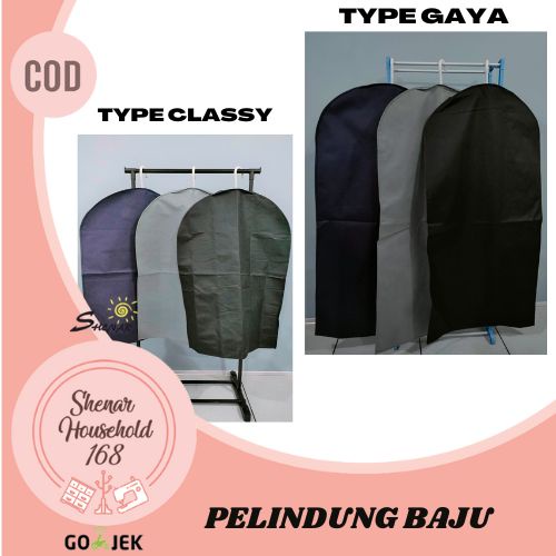 BISA COD , GAYA CLASSY COVER BAJU GANTUNG LEMARI CLOTHING BAJU TERMURAH LARIS VIRAL PELINDUNG BAJU SERBAGUNA - SHENAR