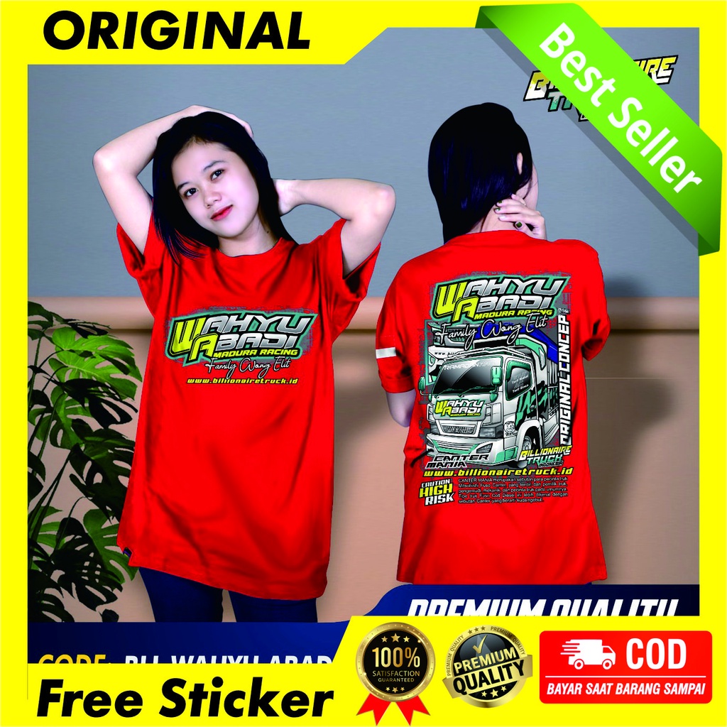 Kaos Truk Wahyu Abadi Ori Billionaire Truck Indonesia