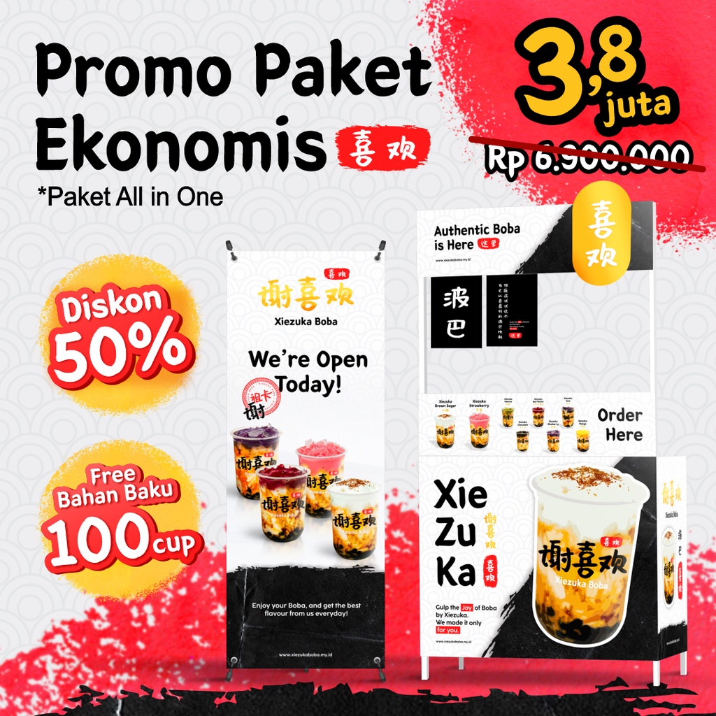

PAKET USAHA EKONOMIS XIEZUKA BOBA Kak Novera // Bandung