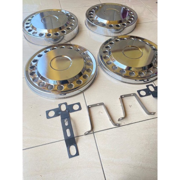 Wheeldop Adiputro R16 lubang 20 crome sepasang kanan kiri