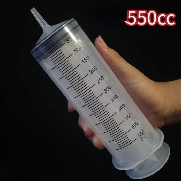 Suntikan 550ml Suntikan jumbo Syringe 500ml FREE selang