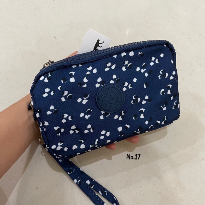 Dompet hp kipling 3 zipper ukuran besar import