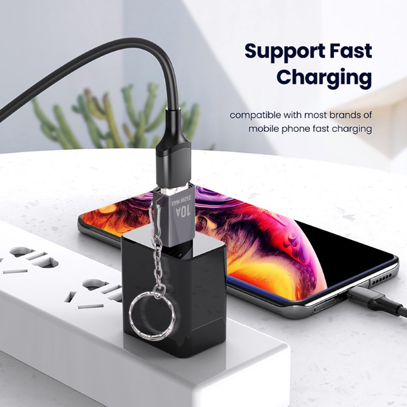 10a Charger Mobil Dan Konverter Earphone Dan Ponsel USB 3.0 Revolution Type-C 3C Aksesoris Female Adapter USB3.0 Adapter