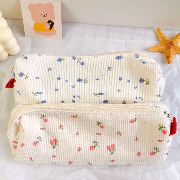 

AFI638 Mismi Alice Pencil Case Kotak Pensil Sekolah Motif Little Flower Perempuan Trendy - PC2A ++