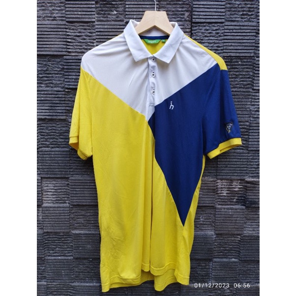 Kaos Kerah Hazzys Yellow Navy