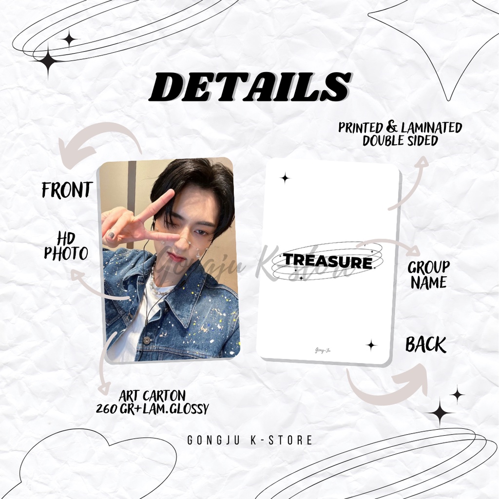 [ COD ] TREASURE SELCA PHOTOCARD SET