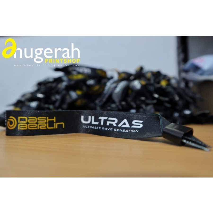 Gelang Tiket Serut / Gelang Event Tissue Lanyard / Tiket Gelang Konser