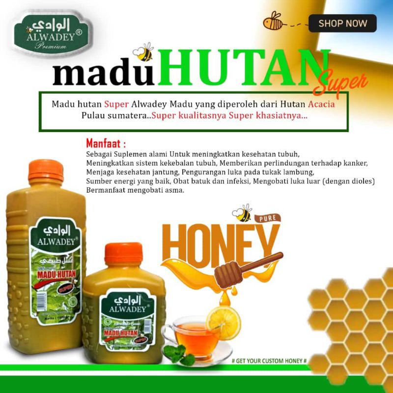 

MADU HUTAN SUPER 500 gram Madu Hutan Asli Murni