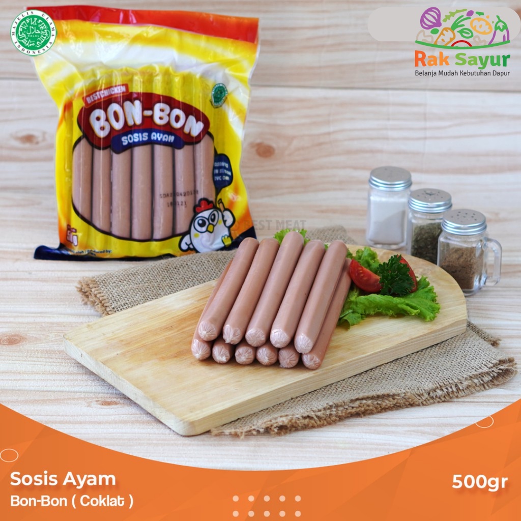 

Sosis Ayam Bon Bon 500gr Frozen food Rak Sayur Padang Pasar Online Murah Padang