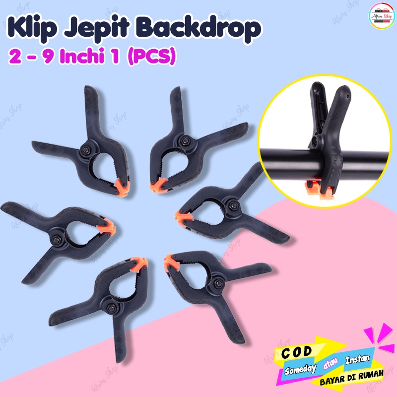 Klip backdrop studio fotografi penjepit background kain