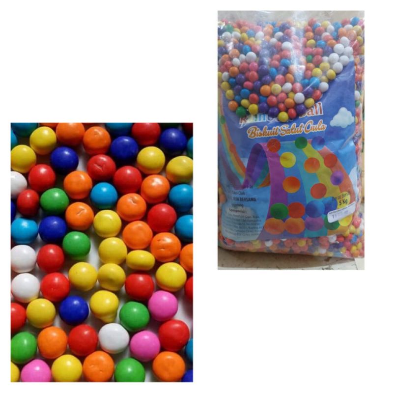 

Bola pelangi piyo/250gr