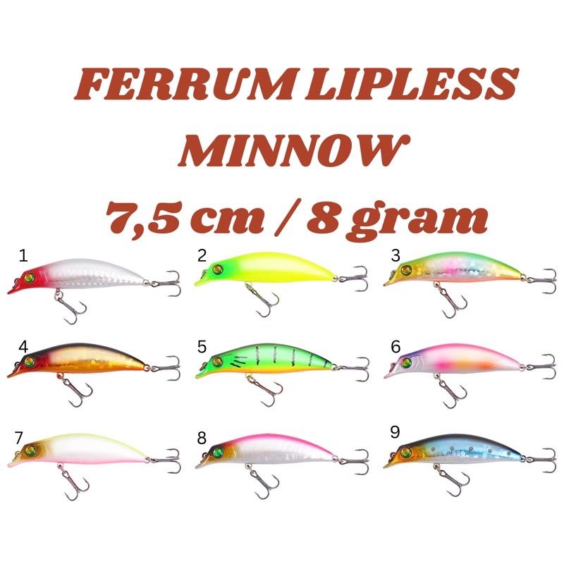 UMPAN  MINNOW UNTUK HAMPALA DAN TEMBIRING