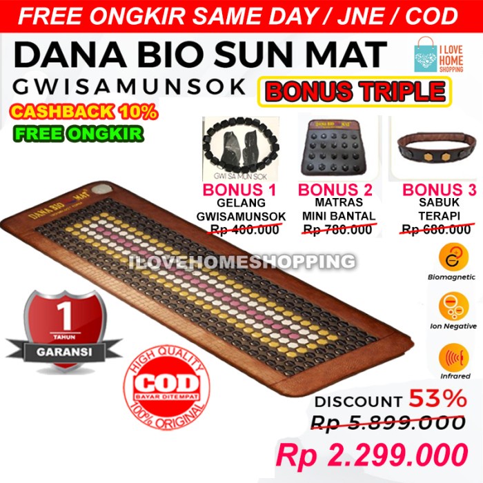 Terapi Matras Kesehatan Dan Terapi Dana Bio Sun Mat