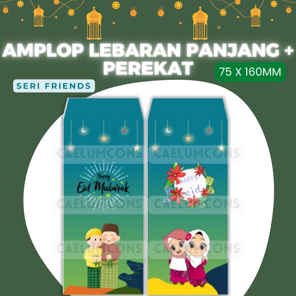 

Amplop Lebaran Panjang DENGAN PEREKAT / LEM [ISI 5 LEMBAR]