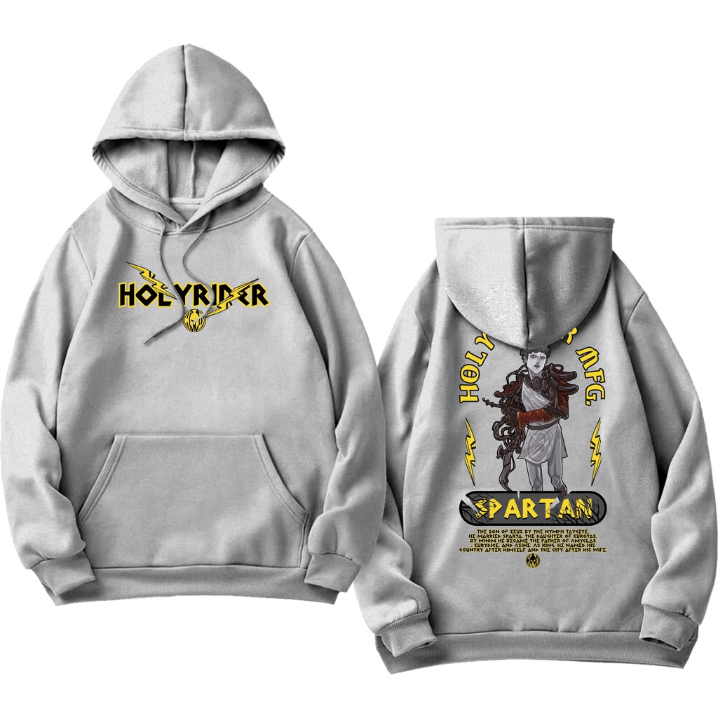 Holyrider SPARTAN Sweater Hoodie Distro Sablon DTF Fleece Cotton II Holyrider Jumper Hoodie SPARTAN II M-XXL (Pria &amp; Wanita) Free stiker&amp;Gantungan Kunci