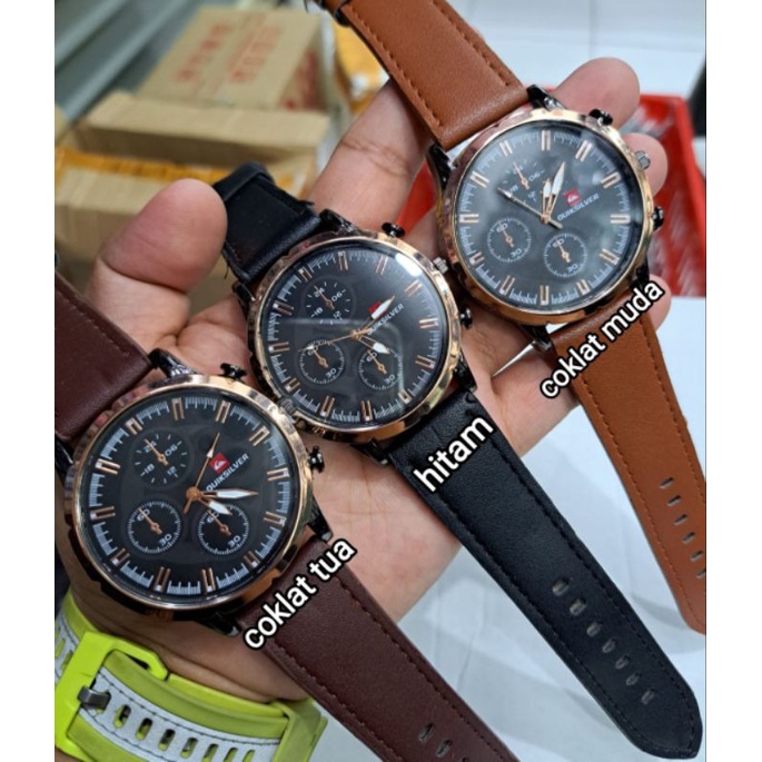 jam tangan pria analog strap kalep + box