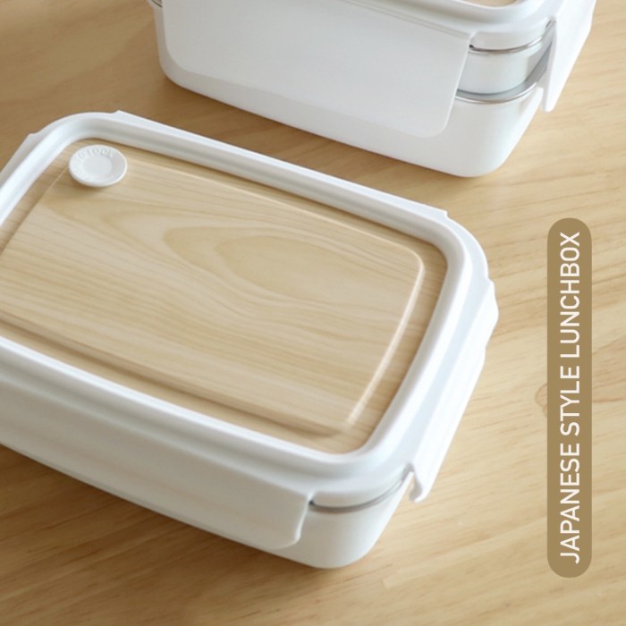 Lunch Box Japanese Style Stainless Lunchbox Kotak Makan Anak